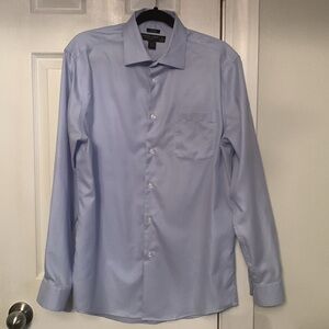 Pronto Uomo Mens Non-Iron Dress Shirt Size 16 34/35 #598